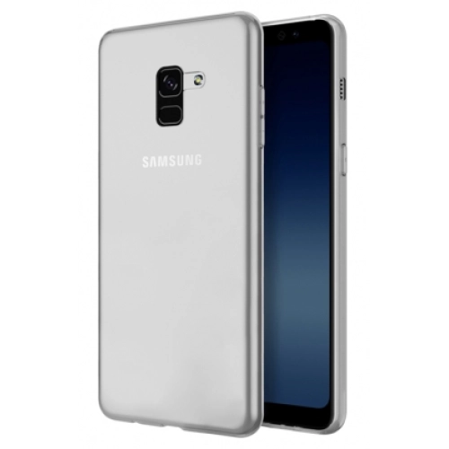 Samsung Galaxy A8 2018 Plus Kılıf Ultra İnce Kaliteli Esnek Silikon 0.2mm - Şeffaf