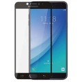 Samsung Galaxy C7 Pro Ekran Koruyucu Fiber Tam Kaplayan Nano - Siyah