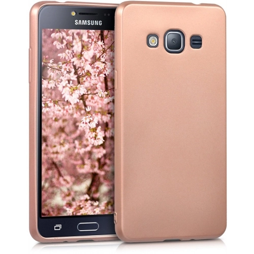 Samsung Galaxy Grand Prime Plus Kılıf İnce Soft Mat Renkli Esnek Silikon Kapak - Rose Gold