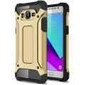 Samsung Galaxy J2 Prime Kılıf Zırhlı Tank Crash Silikon Kapak - Gold