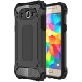 Samsung Galaxy J2 Prime Kılıf Zırhlı Tank Crash Silikon Kapak - Siyah