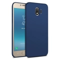 Samsung Galaxy J4 2018 Kılıf İnce Soft Mat Renkli Esnek Silikon Kapak - Lacivert