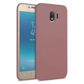 Samsung Galaxy J4 2018 Kılıf İnce Soft Mat Renkli Esnek Silikon Kapak - Rose Gold
