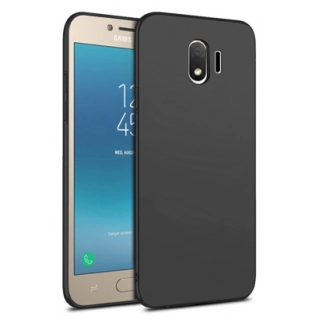Samsung Galaxy J4 2018 Kılıf İnce Soft Mat Renkli Esnek Silikon Kapak - Siyah