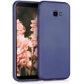 Samsung Galaxy J4 Plus 2018 Kılıf İnce Soft Mat Renkli Esnek Silikon Kapak - Mavi