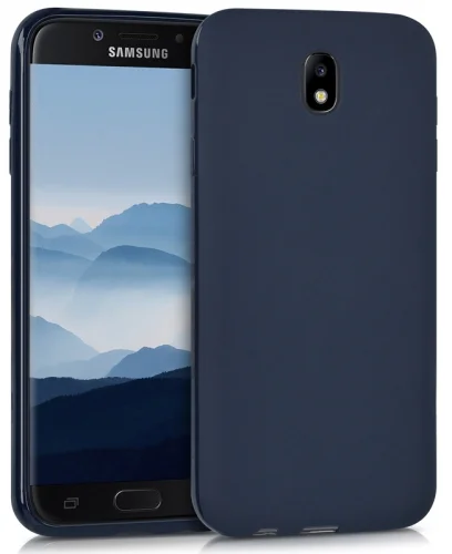 Samsung Galaxy J5 Pro Kılıf İnce Mat Esnek Silikon - Lacivert