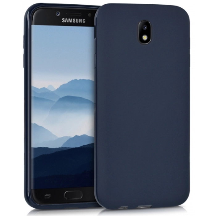 Samsung Galaxy J5 Pro Kılıf İnce Soft Mat Renkli Esnek Silikon Kapak - Lacivert