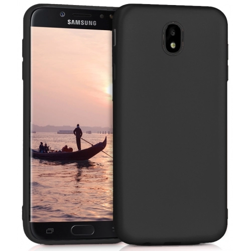 Samsung Galaxy J5 Pro Kılıf İnce Soft Mat Renkli Esnek Silikon Kapak - Siyah