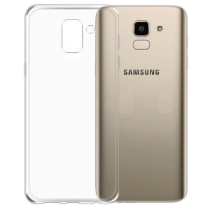 Samsung Galaxy J6 2018 Kılıf Ultra İnce Kaliteli Esnek Silikon 0.2mm - Şeffaf