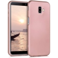 Samsung Galaxy J6 Plus 2018 Kılıf İnce Soft Mat Renkli Esnek Silikon Kapak - Rose Gold