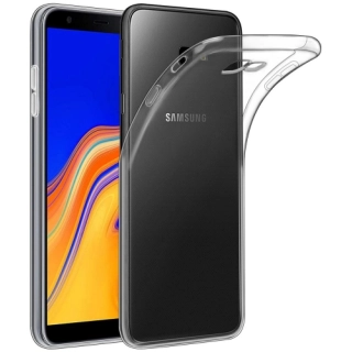 Samsung Galaxy J6 Plus 2018 Kılıf Ultra İnce Kaliteli Esnek Silikon 0.2mm - Şeffaf