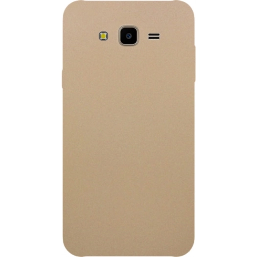 Samsung Galaxy J7 Core Kılıf İnce Soft Mat Renkli Esnek Silikon Kapak - Gold