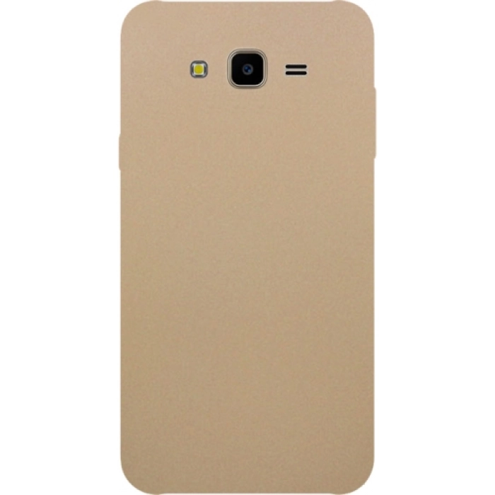 Samsung Galaxy J7 Core Kılıf İnce Soft Mat Renkli Esnek Silikon Kapak - Gold