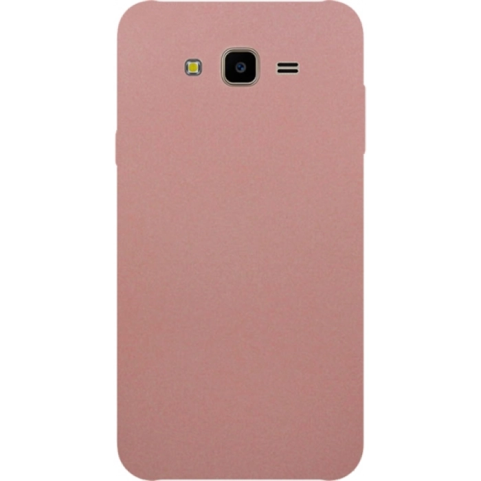 Samsung Galaxy J7 Core Kılıf İnce Soft Mat Renkli Esnek Silikon Kapak - Rose Gold