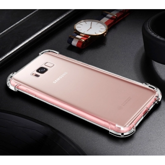 Samsung Galaxy J7 Kılıf Silikon Köşe Korumalı Airbag Darbe Emici Kapak - Şeffaf