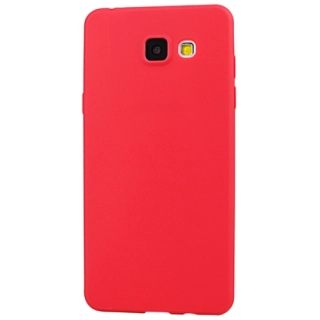 Samsung Galaxy J7 Prime 2 / J7 Prime Kılıf İnce Soft Mat Renkli Esnek Silikon Kapak - Kırmızı