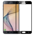 Samsung Galaxy J7 Prime / J7 Prime 2 Kırılmaz Cam Tam Kapatan Kenarları Kırılmaya Dayanıklı Cam Ekran Koruyucu - Siyah