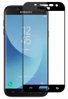 Samsung Galaxy J7 Pro Ekran Koruyucu Fiber Tam Kaplayan Nano - Siyah