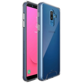 Samsung Galaxy J8 Kılıf Clear Guard Serisi Gard Kapak - Şeffaf