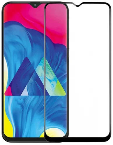 Samsung Galaxy M10 Ekran Koruyucu Fiber Tam Kaplayan Nano - Siyah