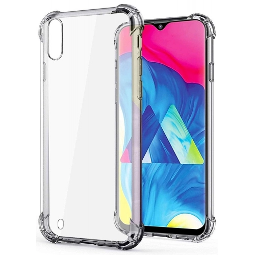 Samsung Galaxy M10 Kılıf Silikon Köşe Korumalı Airbag Darbe Emici Kapak - Şeffaf