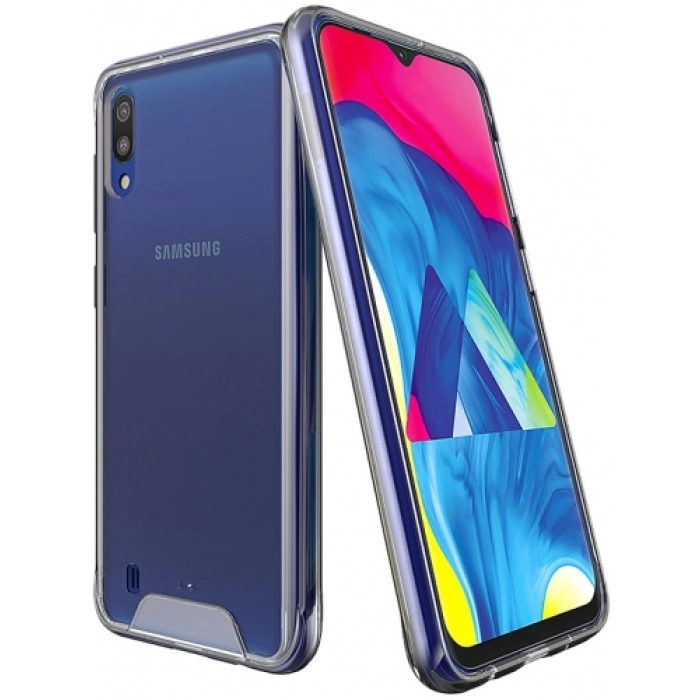 Samsung Galaxy M10 Kılıf Clear Guard Serisi Gard Kapak - Şeffaf