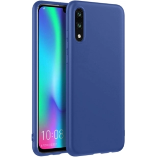 Samsung Galaxy M10 Kılıf İnce Soft Mat Renkli Esnek Silikon Kapak - Lacivert