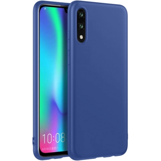 Samsung Galaxy M10 Kılıf İnce Soft Mat Renkli Esnek Silikon Kapak - Lacivert