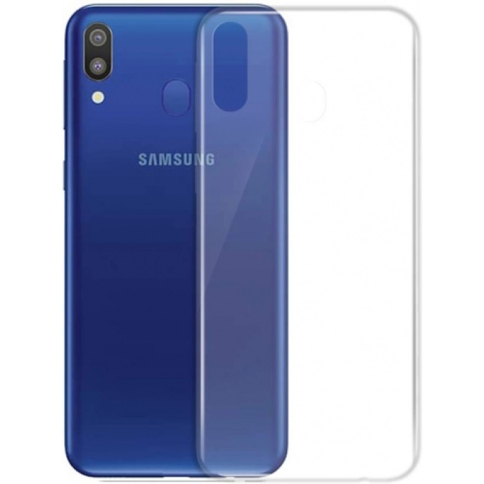 Samsung Galaxy M10 Kılıf Kamera Korumalı Esnek Silikon Kapak - Şeffaf