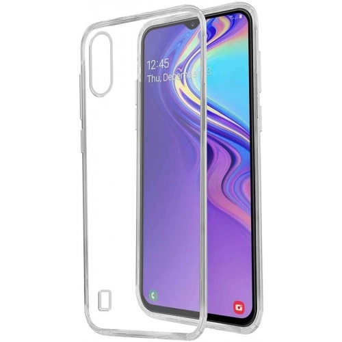 Samsung Galaxy M10 Kılıf Ultra İnce Kaliteli Esnek Silikon 0.2mm - Şeffaf