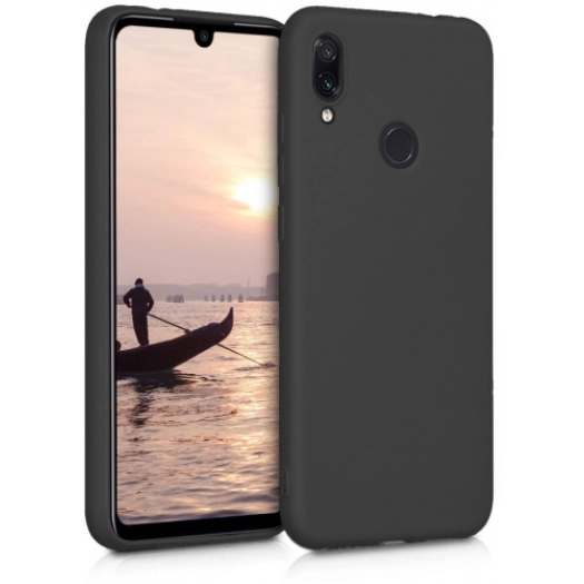 Samsung Galaxy M10s Kılıf İnce Soft Mat Renkli Esnek Silikon Kapak - Siyah