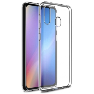 Samsung Galaxy M10s Kılıf Ultra İnce Kaliteli Esnek Silikon 0.2mm - Şeffaf