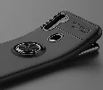 Samsung Galaxy M11 Kılıf Auto Focus Serisi Soft Premium Standlı Yüzüklü Kapak - Kırmızı Siyah