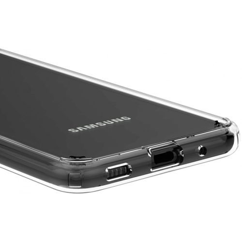 Samsung Galaxy M11 Kılıf Korumalı Kenarları Silikon Arkası Sert Coss Kapak - Şeffaf