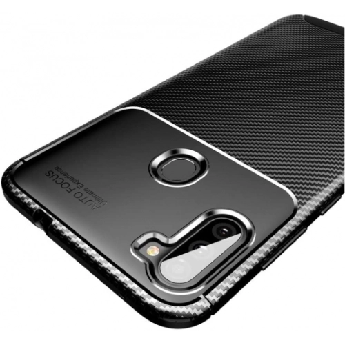 Samsung Galaxy M11 Kılıf Silikon Parmak İzi Bırakmayan Karbon Soft Negro Kapak - Lacivert