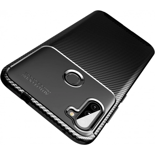 Samsung Galaxy M11 Kılıf Silikon Parmak İzi Bırakmayan Karbon Soft Negro Kapak - Siyah