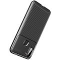 Samsung Galaxy M11 Kılıf Silikon Parmak İzi Bırakmayan Karbon Soft Negro Kapak - Siyah