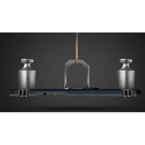 Samsung Galaxy M11 Kılıf Silikon Zırhlı Standlı Yüzüklü Mıknatıslı Tank Kapak - Gold