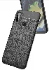 Samsung Galaxy M11 Kılıf Deri Görünümlü Parmak İzi Bırakmaz Niss Silikon - Siyah