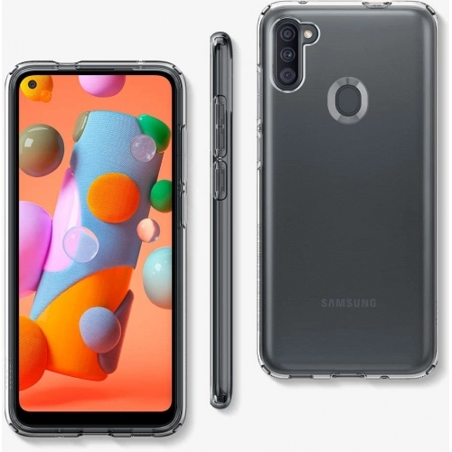 Samsung Galaxy M11 Kılıf Kamera Korumalı Esnek Silikon Kapak - Şeffaf