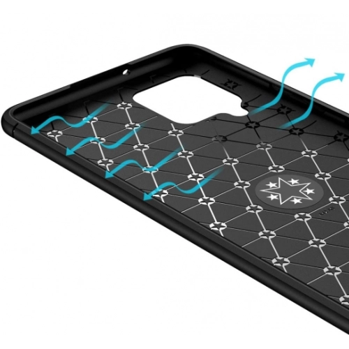 Samsung Galaxy M12 Kılıf Renkli Silikon Yüzüklü Standlı Auto Focus Ravel Kapak - Mavi - Siyah