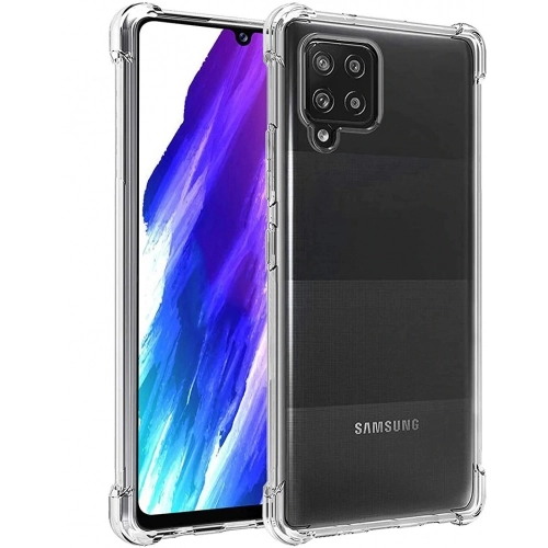 Samsung Galaxy M12 Kılıf Silikon Köşe Korumalı Airbag Darbe Emici Kapak - Şeffaf