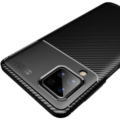 Samsung Galaxy M12 Kılıf Silikon Parmak İzi Bırakmayan Karbon Soft Negro Kapak - Lacivert