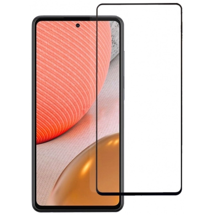 Samsung Galaxy M13 Kırılmaz Cam Tam Kapatan Kenarları Kırılmaya Dayanıklı Cam Ekran Koruyucu - Siyah