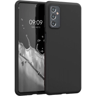 Samsung Galaxy M13 Kılıf Silikon Mat Esnek Kamera Korumalı Biye Kapak - Siyah