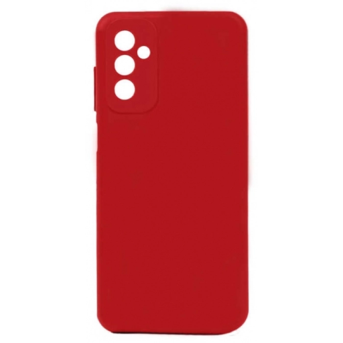 Samsung Galaxy M13 Kılıf Silikon Mat Esnek Kamera Korumalı Biye Kapak - Kırmızı