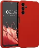 Samsung Galaxy M14 Kılıf İnce Mat Esnek Silikon - Kırmızı