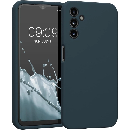 Samsung Galaxy M14 Kılıf İnce Soft Mat Renkli Esnek Silikon Kapak - Lacivert