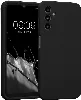 Samsung Galaxy M14 Kılıf İnce Mat Esnek Silikon - Siyah
