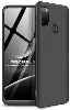 Samsung Galaxy M21 Kılıf 3 Parçalı 360 Tam Korumalı Rubber AYS Kapak  - Siyah